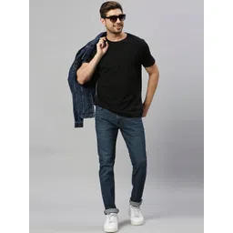 Thomas Scott Men Classic Slim Fit Light Fade Stretchable Clean Look Jeans image 2