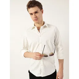 Thomas Scott Men Classic Slim Fit Opaque Casual Shirt-picture-39