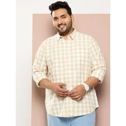 Thomas Scott Men Classic Slim Fit Tartan Checks Opaque Checked Casual Shirt-picture-18