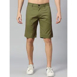 Thomas Scott Men Mid-Rise Pure Cotton Slim Fit Shorts-picture-31