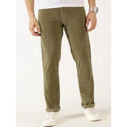 Thomas Scott Men Mid-Rise Smart Fit Corduroy Chinos Trousers-picture-35