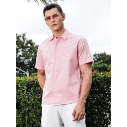 Thomas Scott Men Premium Fit Floral Printed Spread Collar Cotton Casual Shirt-picture-30