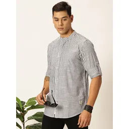 Thomas Scott Men Premium Opaque Striped Casual Shirt-picture-37
