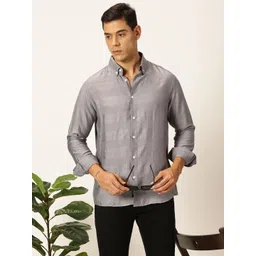 Thomas Scott Men Premium Slim Fit Opaque Casual Shirt-picture-33