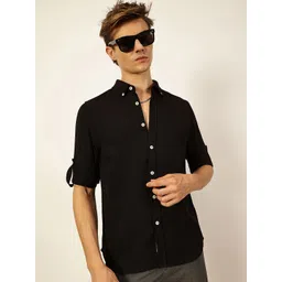 Thomas Scott Men Premium Slim Fit Opaque Casual Shirt-picture-32
