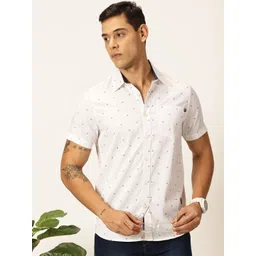 Thomas Scott Men Premium Slim Fit Opaque Printed Casual Shirt-picture-23
