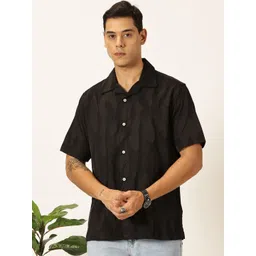 Thomas Scott Men Premium Slim Fit Opaque Printed Casual Shirt-picture-37