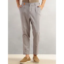 Thomas Scott Men Smart Easy Wash Pleated Cotton Chinos Trousers-picture-36