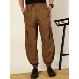 Thomas Scott Men Smart Loose Fit Easy Wash Cargos Trousers-picture-19
