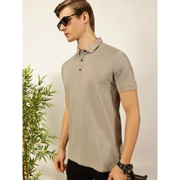 Thomas Scott Men Solid Polo Collar Cotton T-shirt image 3