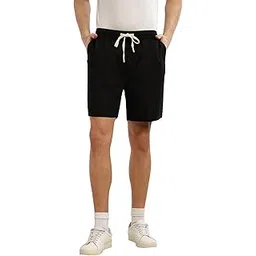 thomas scott Men’s Cricket Club Collection Cotton Shorts | Straight Fit Mid-Rise | Textured Waffle Fabric | Drawstring Closure Casual Shorts-picture-12