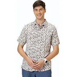 thomas scott Men's | Printed | Half Sleeve | Regular Fit | Cotton Blend | Spread Collar | Casual Shirt-picture-24