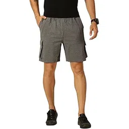 thomas scott Men's | Solid | Cargo Shorts | Regular Fit | Cotton Blend | Above Knee | Knitted Short-picture-14