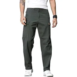 thomas scott Men's | Solid | Light Weight | Breathable Fabric | 6 Pocket | Mid Rise | Regular Fit | 100% Cotton | Button Waist | Chino Trouser | Pants-picture-27