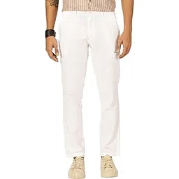 thomas scott Men's | Solid | Light Weight | Breathable Fabric | Elasticated Waist | Mid Rise | Straight Fit | Cotton Linen | Button Clouser | Chino Trouser | Pants-picture-21