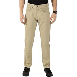 thomas scott Men's | Solid | Light Weight | Breathable Fabric | Mid Rise | Regular Fit | 100% Cotton | Button Waist | Chino Trouser | Pants-picture-33