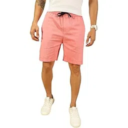 thomas scott Men's | Solid | Mid Rise | 100% Cotton | Casual | Light Weight | Chino | Shorts for Men-picture-18