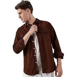 thomas scott Men’s Premium Slim Fit Corduroy Shacket-picture-11
