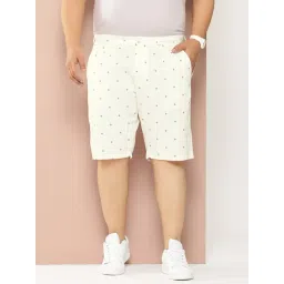 Thomas Scott Off White Regular Fit Printed Shorts-picture-38