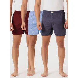 Thomas Scott Pack Of 3 Printed Pure Cotton Boxers-picture-21