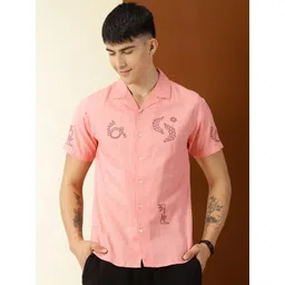 Thomas Scott Premium Fit Abstract Printed Pure Cotton Casual Shirt-picture-15
