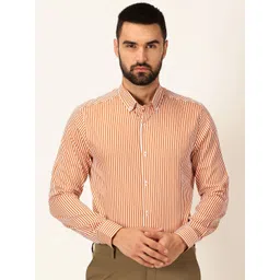 Thomas Scott Premium Striped Button-Down Collar Long Sleeves Formal Shirt-picture-23