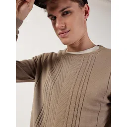 Thomas Scott Round Neck Self Design Pullover Sweater-picture-17