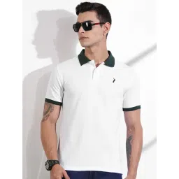 Thomas Scott White Cotton Regular Fit Polo T-Shirt-image-33