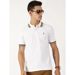 Thomas Scott White Cotton Regular Fit Polo T-Shirt-picture-17