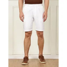 Thomas Scott White Cotton Regular Fit Shorts-picture-33