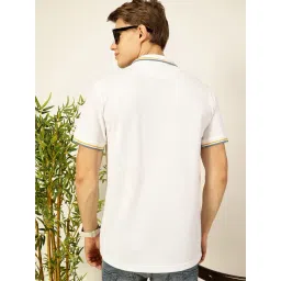 Thomas Scott White Cotton Regular Fit T-Shirt image 2