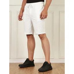 Thomas Scott White Regular Fit Self Design Shorts-picture-21