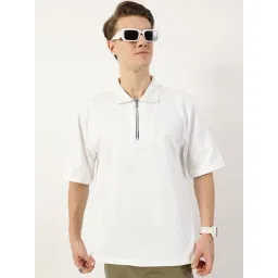 Thomas Scott White Relaxed Fit Solid Polo T-Shirt-picture-19