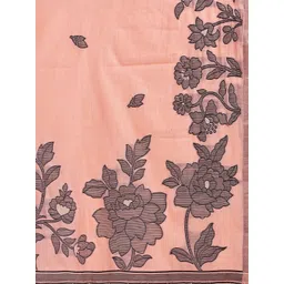 THREAD BOX Floral Linen Blend Saree image 5