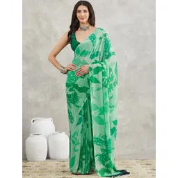 THREAD BOX Floral Poly Georgette Saree-image-42