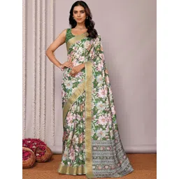 THREAD BOX Floral Silk Blend Saree-picture-35