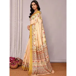 THREAD BOX Floral Silk Blend Saree image 5