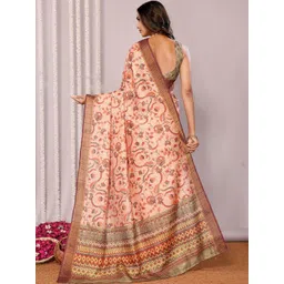 THREAD BOX Floral Silk Blend Saree image 2