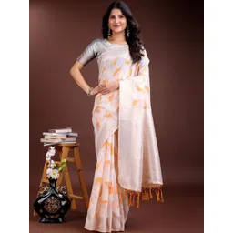 THREAD BOX Floral Zari Saree-image-16