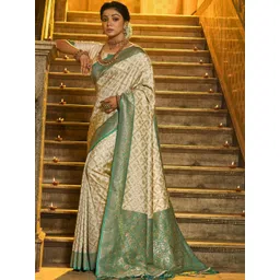 THREAD BOX Woven Design Zari Art Silk Banarasi Saree-picture-30