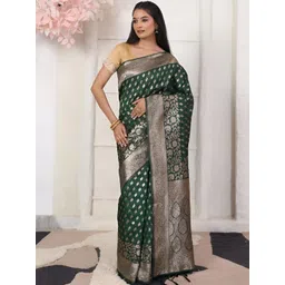 THREAD BOX Woven Design Zari Silk Blend Saree-picture-39