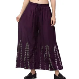 Thrifty Thread Women Ethnic Motifs Embellished Palazzos-picture-25