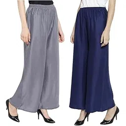 thrifty thread we promise comfort Plazzo for Women/Regular fit Flared Wide Leg Plain Plazzo Pants/Plazzo/Womens Plazzo-picture-19
