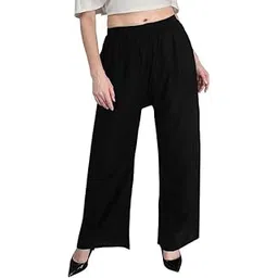 thrifty thread we promise comfort Thrifty Thread Palazzo Pants for Women | M to 5XL | Plus Size Palazzos | Non-Transparent-picture-13