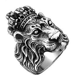 thrillz Charming King Lion Silver Plated Stylish Silver Ring For Men Boys-picture-13