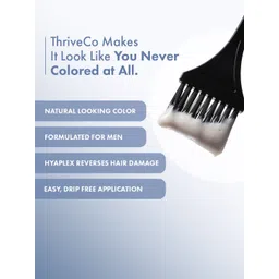 Thriveco Permanent Hair Color Creme - 70 ml - Natural Black image 5