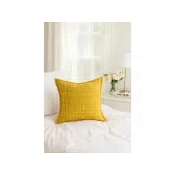 THROW PILLOW Mustard Flanged Bold Geometric Print Square Cushion Cover-picture-27