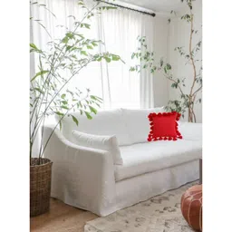 THROWPILLOW Red Embellished Velvet Square Cushion Covers-picture-11