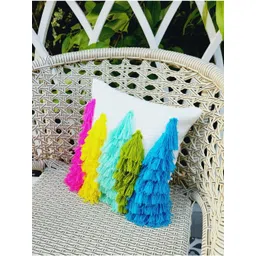 THROWPILLOW White & Multicoloured Embellished Square Cushion Covers-picture-27