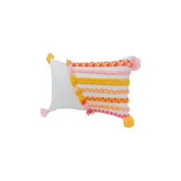 THROWPILLOW White & Pink Embellished Rectangle Cushion Cover-picture-16